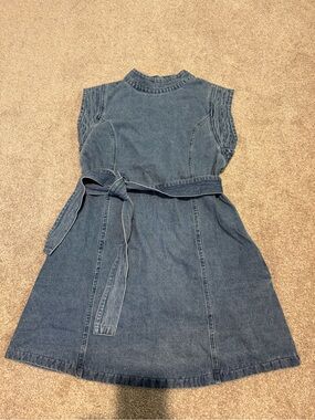 Fate Women’s Denim Belted Dress - Blue